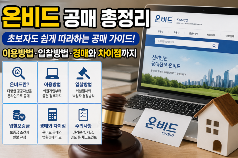 초보자도 쉽게 할 수 있는 온비드 공매! 아파트부터 자동차까지 입찰하기