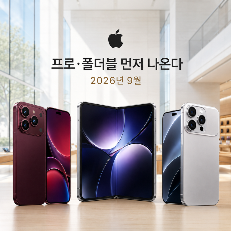 애플이 작정한 아이폰 18 폴더블폰 출시 예정일