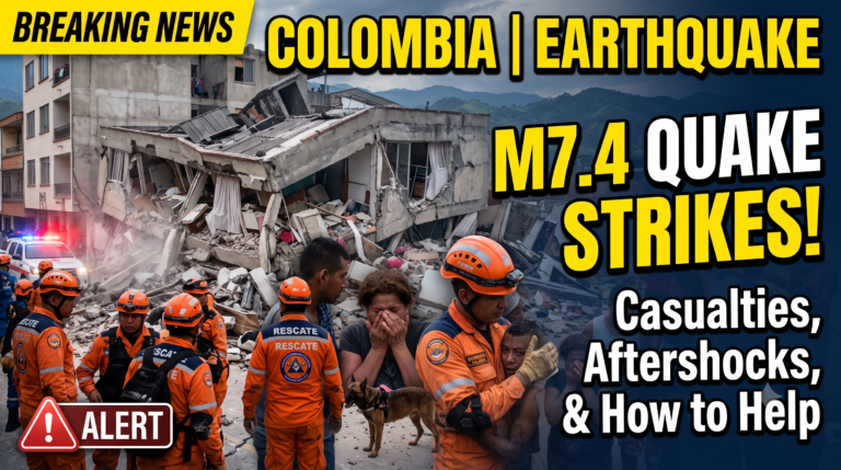 [BREAKING] Colombia Earthquake: Casualties, Aftershock Risks, Impact on the US & How to Help