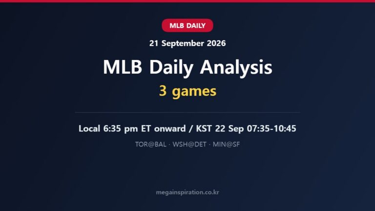 MLB analysis 21 September 2026
