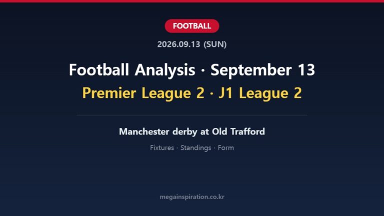 Football Analysis September 13 2026