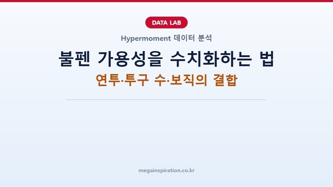 불펜 가용성을 수치화하는 법: 연투·투구 수·보직의 결합