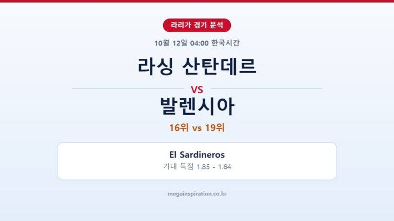 라싱 산탄데르 vs 발렌시아 라리가 분석