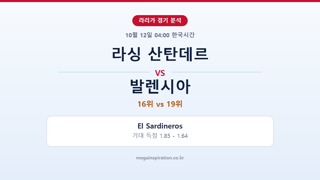 라싱 산탄데르 vs 발렌시아 라리가 분석
