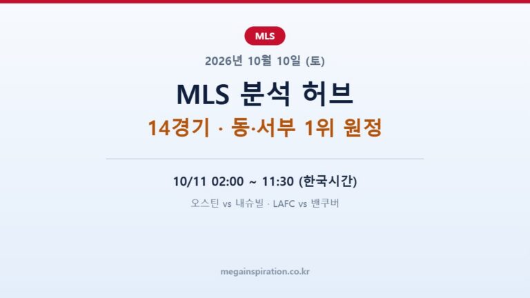 2026년 10월 10일 MLS 분석