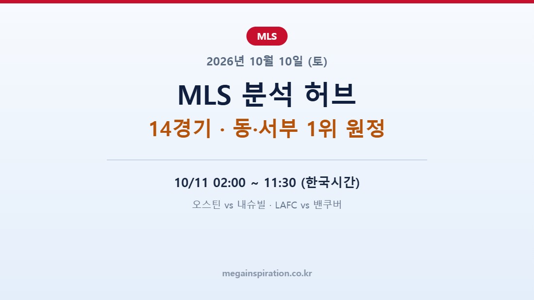 2026년 10월 10일 MLS 분석